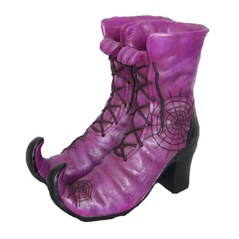 Witch boots crafted from resin